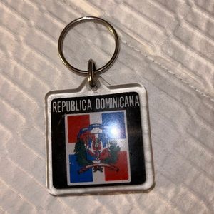 Flag of Dominican Republic keychain